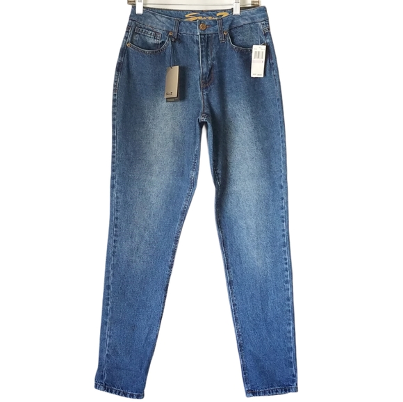 Seven7 High Rise Tapered Skinny Vintage Mom Jean's - Picture 3 of 7